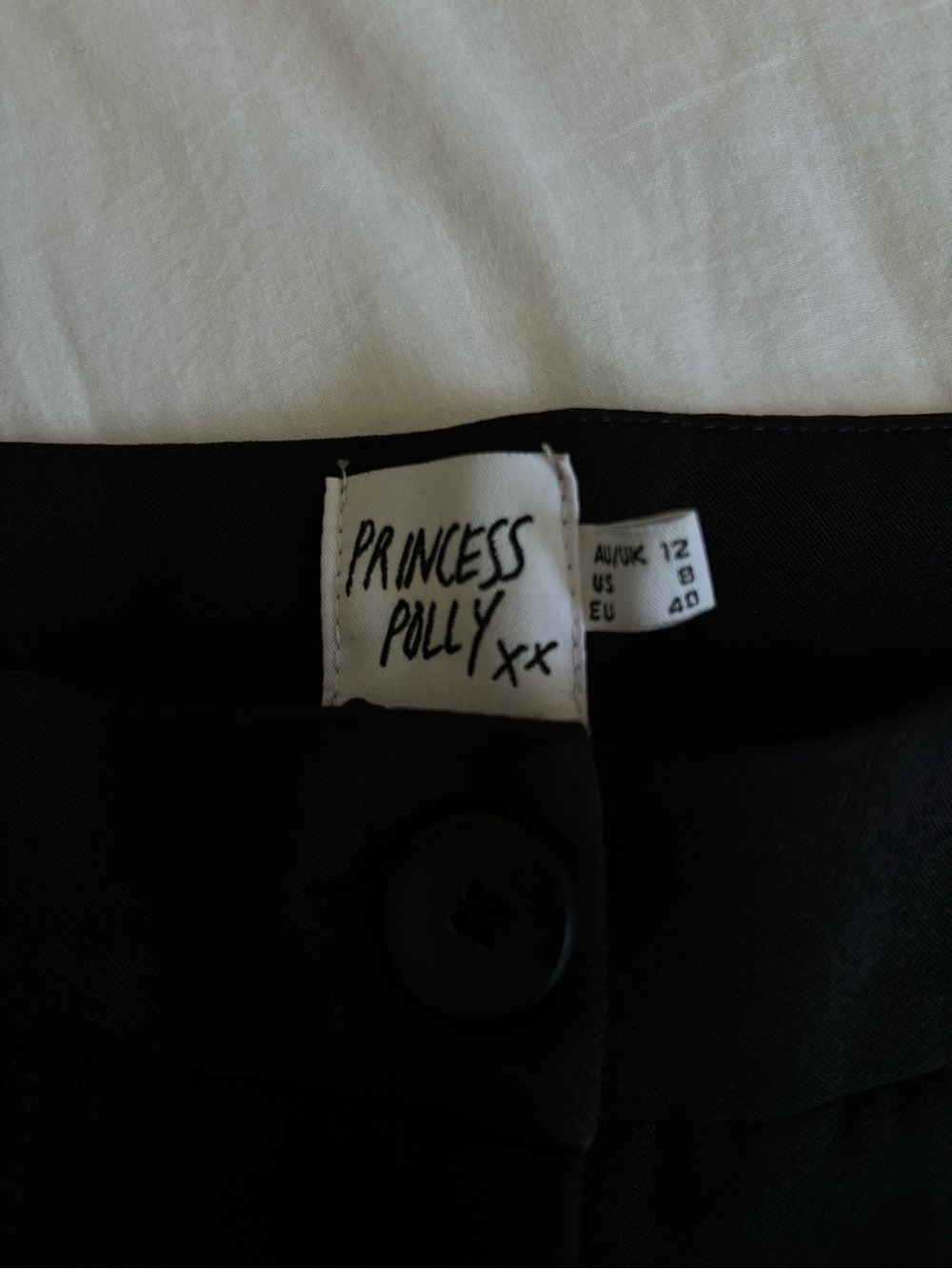 Princess Polly Black Tailored Waistband Trousers - Picture 2 of 3